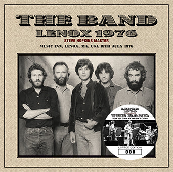 THE BAND - LENOX 1976 STEVE HOPKINS MASTER(2CD)