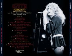 LED ZEPPELIN BLOOMINGTON 1975: AUDIENCE MASTER (2CD)