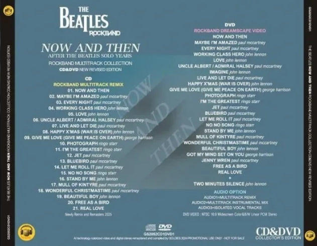 BEATLES / NOW AND THEN: ROCKBAND MULTITRACK COLLECTION (1CD+1DVD) GOLDIES / GS2052CD1DVD1
