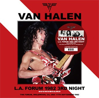 VAN HALEN / L.A. FORUM 1982 3RD NIGHT SOUNDBOARD(2CD)