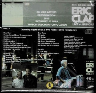 ERIC CLAPTON / HEY! SAY! GOODBYE!/ 2019 TOKYO RESIDENCY: NIGHT 1 (2CD)
