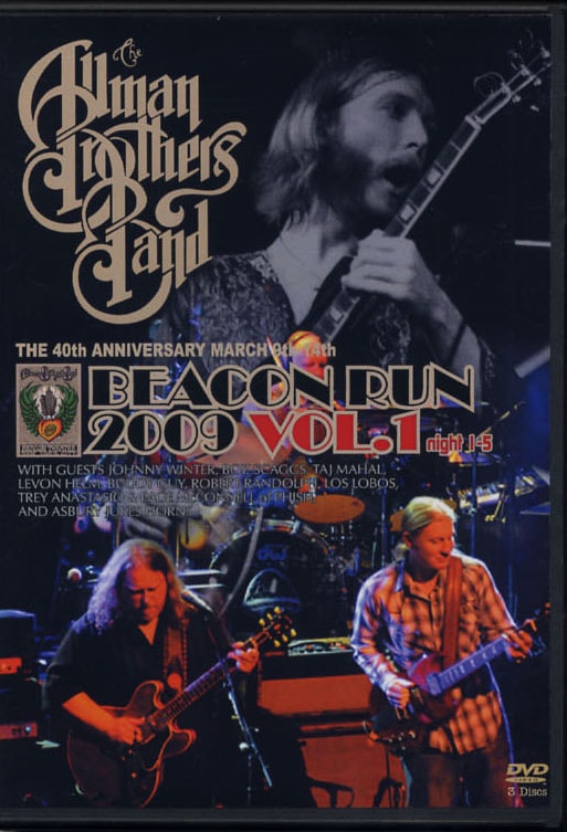 ALLMAN BROTHERS BAND / BEACON RUN 2009 VOL.1 NIGHT 1-5 (3DVD)