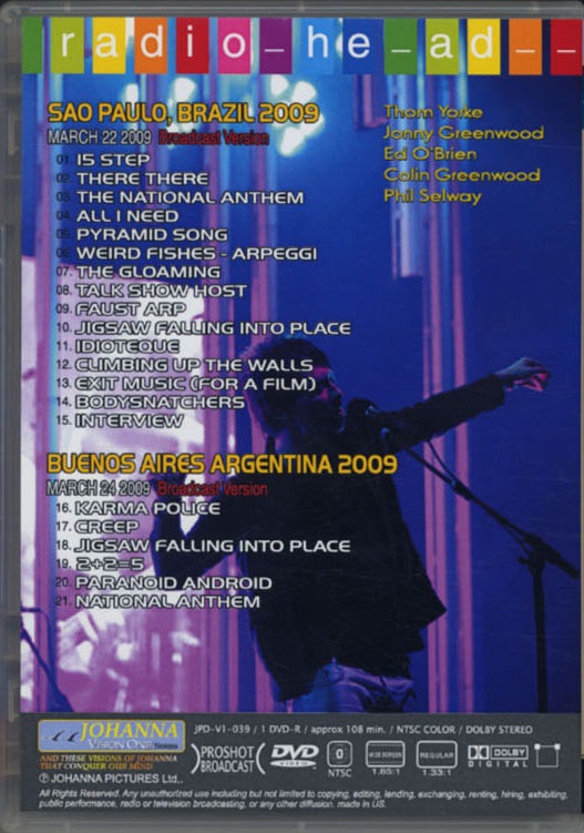 RADIOHEAD / LIVE SPECIAL 2009 (1DVD)