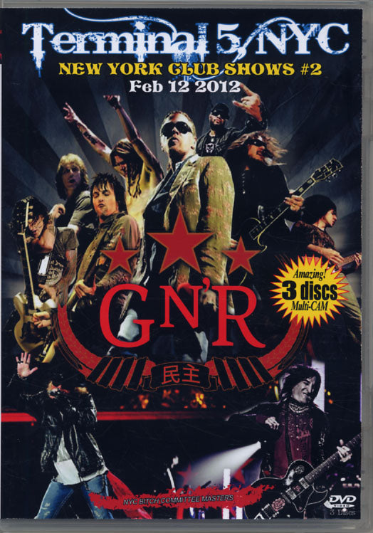 GUNS N' ROSES / "TERMINAL 5" NYC 2012 (3DVD-R)