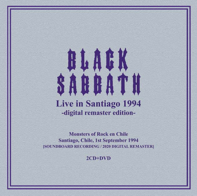 BLACK SABBATH / SANTIAGO 1994 DIGITAL REMASTER EDITION (2CDR+1DVDR)