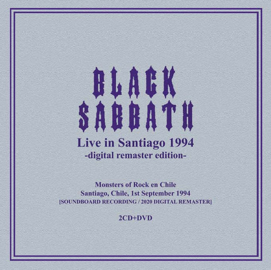 BLACK SABBATH / SANTIAGO 1994 DIGITAL REMASTER EDITION (2CDR+1DVDR)