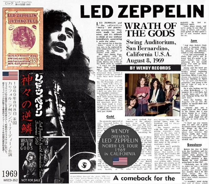 back-ordered item LED ZEPPELIN / WRATH OF THE GODS 1969 (1CD)