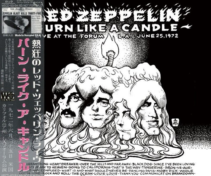 back-ordered item LED ZEPPELIN / BURN LIKE A CANDLE (3CD)