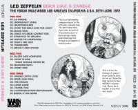 back-ordered item LED ZEPPELIN / BURN LIKE A CANDLE (3CD)