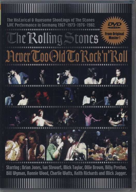 ROLLING STONES / NEVER TOO OLD TO ROCK'N'ROLL: LIVE IN GERMANY 1967-1973-1976-1982 (1DVD-R)