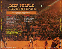 back-ordered item DEEP PURPLE / LIVE IN OSAKA 1972 (2CD)