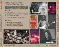 back ordered item PINK FLOYD / LIVE AT LEEDS 1970 (2CD)