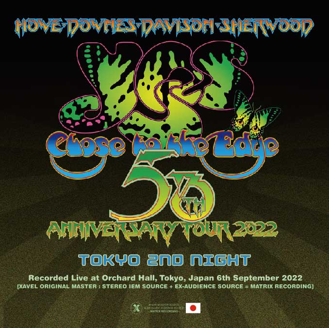 YES / CLOSE TO THE EDGE 50TH ANNIVERSARY TOUR TOKYO 2ND NIGHT (2CD) XAVEL-HM-140