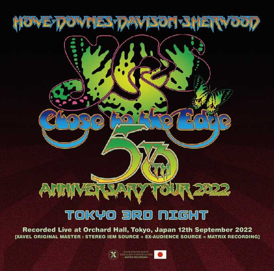 YES / CLOSE TO THE EDGE 50TH ANNIVERSARY TOUR TOKYO 3RD NIGHT (2CD) XAVEL-HM-141