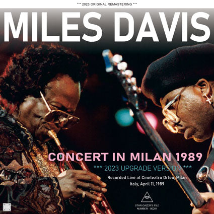 MILES DAVIS / CONCERT IN MILAN 1989: 2023 UPGRADE VERSION (2CD-R)