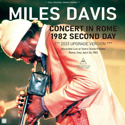 MILES DAVIS / CONCERT IN ROME 1982 SECOND DAY: 2023 UPGRADE VERSION (2CD-R)