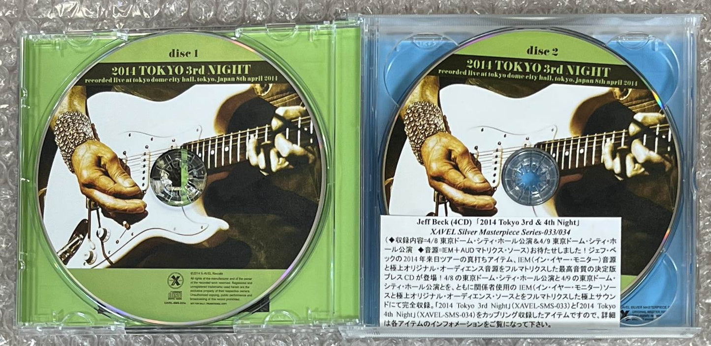 JEFF BECK / 2014 TOKYO 3RD & 4TH NIGHT (4CD)