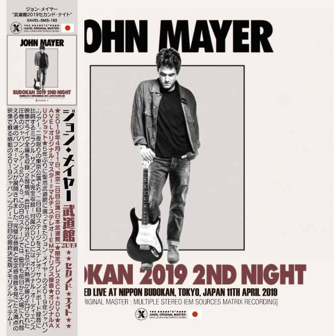 JOHN MAYER / LIVE AT BUDOKAN 2019 2ND NIGHT (2CD+1DVD)