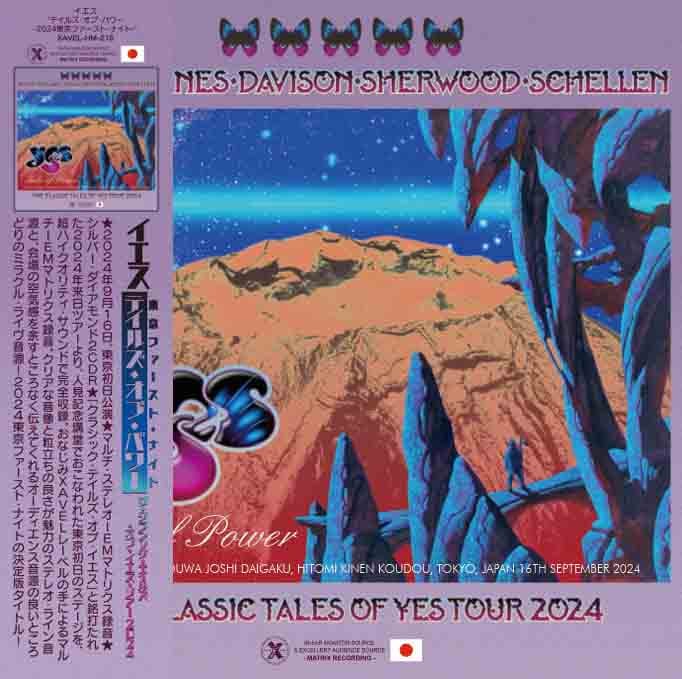 YES / TALES OF POWER - THE CLASSIC TALES OF YES 2024 TOKYO 1ST NIGHT (2CD+1DVD) XAVEL-HM-218