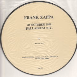 FRANK ZAPPA / 31TH OCTOBER 1981 PALLADIUM N.Y. (1LP)