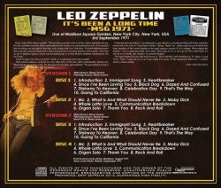 back ordered item LED ZEPPELIN IT’S BEEN A LONG TIME -MSG 1971- 4CD+2CD