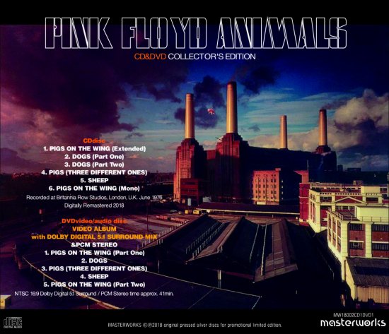 PINK FLOYD / ANIMALS : COLLECTOR'S EDITION (1CD+1DVD)