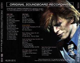 back ordered item DAVID BOWIE STRANGE FASCINATION DEFINITIVE VERSION 2CD