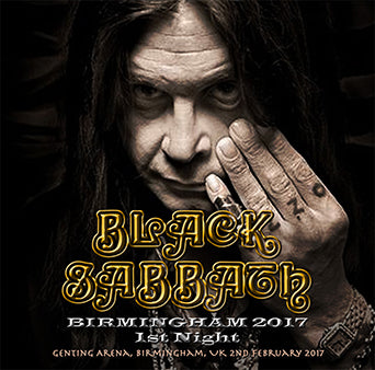 back ordered item BLACK SABBATH / BIRMINGHAM 2017 1ST NIGHT(2CDR)　