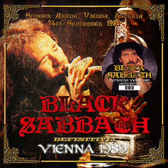 back ordered item BLACK SABBATH - DEFINITIVE VIENNA 1989(2CD)