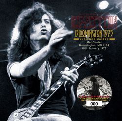 back ordered item LED ZEPPELIN BLOOMINGTON 1975: AUDIENCE MASTER (2CD)