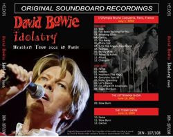 DAVID BOWIE 2002 IDOLATRY 2CD