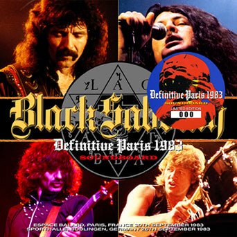 BLACK SABBATH / DEFINITIVE PARIS 1983 SOUNDBOARD(1CD)