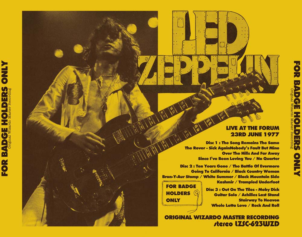 LED ZEPPELIN FOR BADGE HOLDERS ONLY: ORIGINAL WIZARDO MASTER RECORDING(3CD)