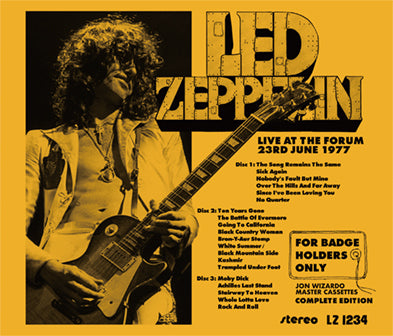 LED ZEPPELIN FOR BADGE HOLDERS ONLY: JON WIZARDO MASTER CASSETTES: COMPLETE EDITION(3CD)