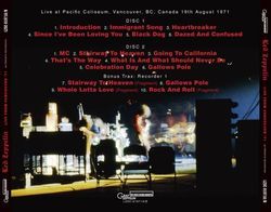 back ordered item LED ZEPPELIN LIVE FROM VANCOUVER '71: Alternate Recording(2CD)