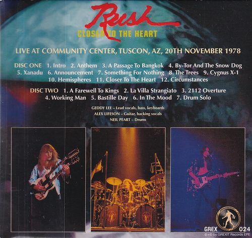 RUSH / CLOSER TO THE HEART [Paper jacket] (2CD)