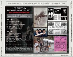 LED ZEPPELIN 1971 THE GOAT HAMPTON 2CD