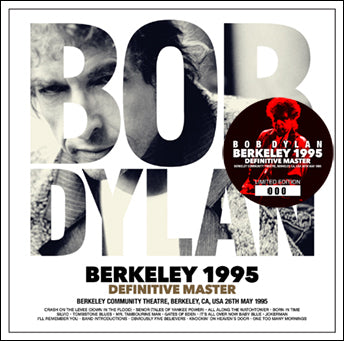 back ordered item BOB DYLAN - BERKELEY 1995 DEFINITIVE MASTER(2CD)