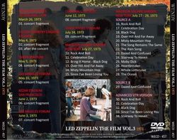 back ordered item LED ZEPPELIN THE FILM VOL.3 1973 DVD