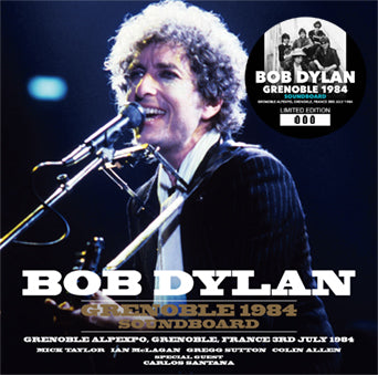 back ordered item BOB DYLAN - GRENOBLE 1984: SOUNDBOARD(2CD)