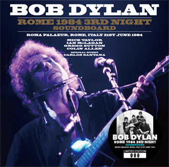 back ordered item BOB DYLAN - ROME 1984 3RD NIGHT: SOUNDBOARD(2CD)