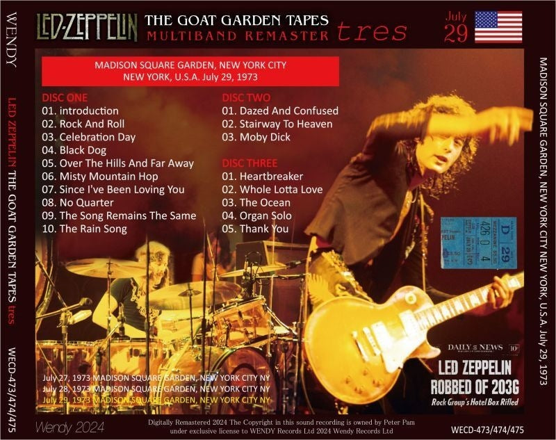 back-ordered item LED ZEPPELIN / THE GOAT GARDEN TAPES tres (3CD)