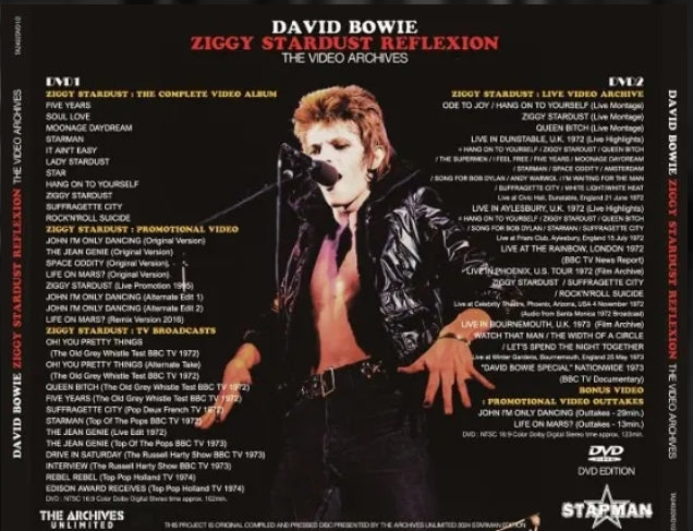 DAVID BOWIE / ZIGGY STARDUST REFLEXION - THE VIDEO ARCHIVES (2DVD)