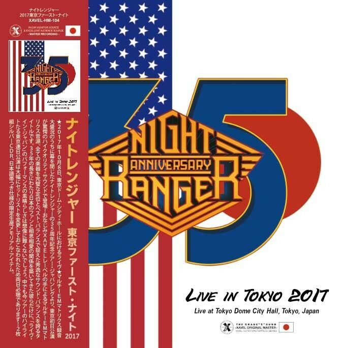 NIGHT RANGER / 2017 TOKYO 1ST NIGHT (2CD-R)